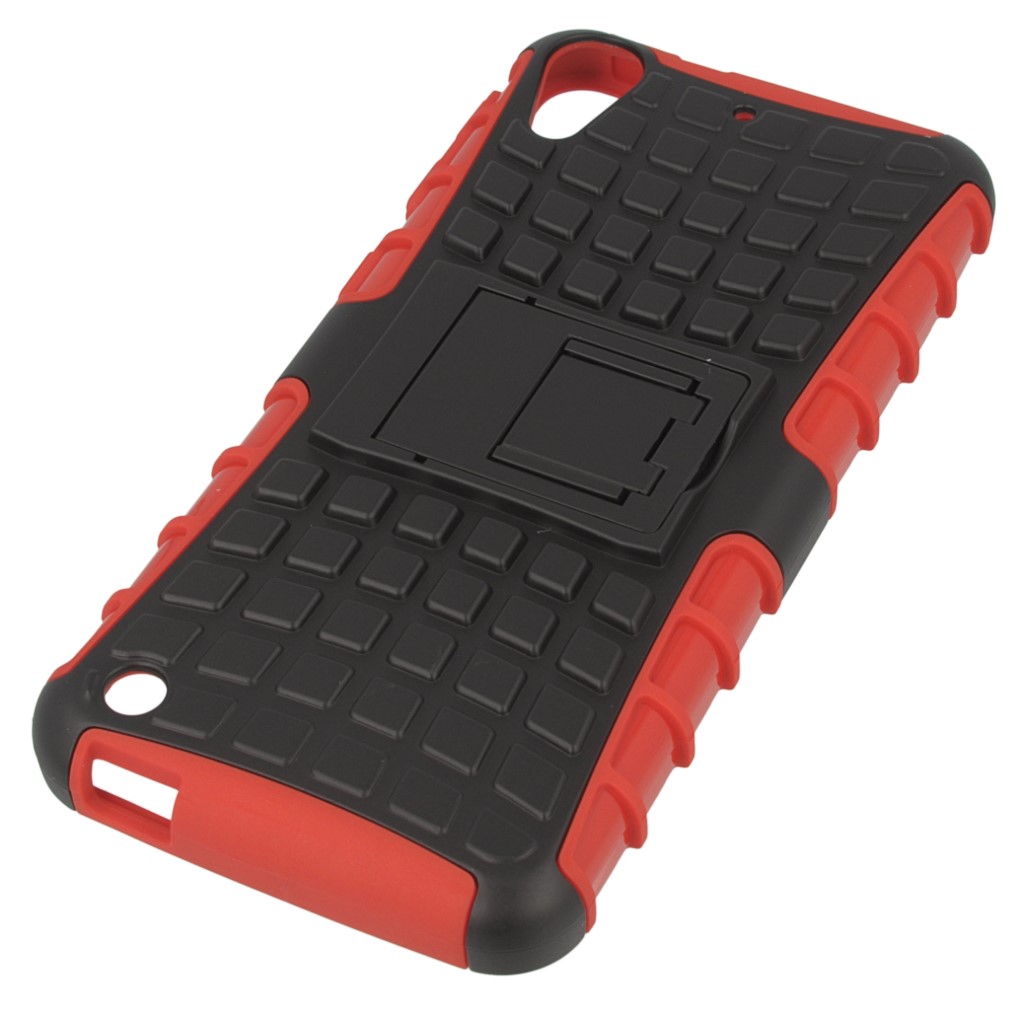 Pokrowiec etui pancerne Hybrid Case czerwony HTC Desire 530
