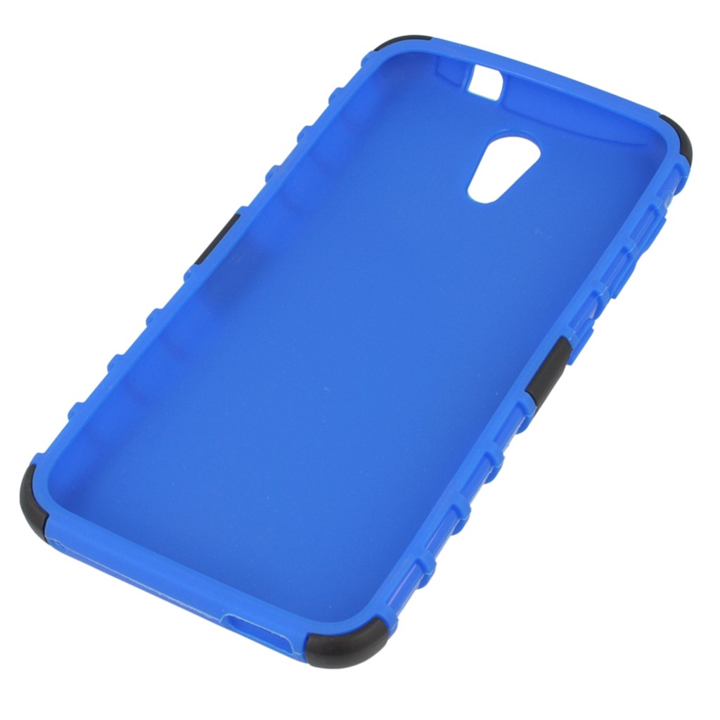 Pokrowiec etui pancerne Hybrid Case niebieski HTC Desire 620 / 3