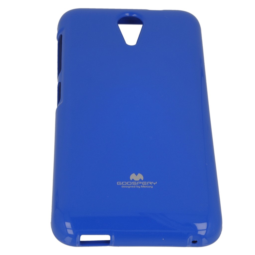 Pokrowiec etui silikonowe Mercury JELLY CASE niebieskie HTC Desire 620 / 7