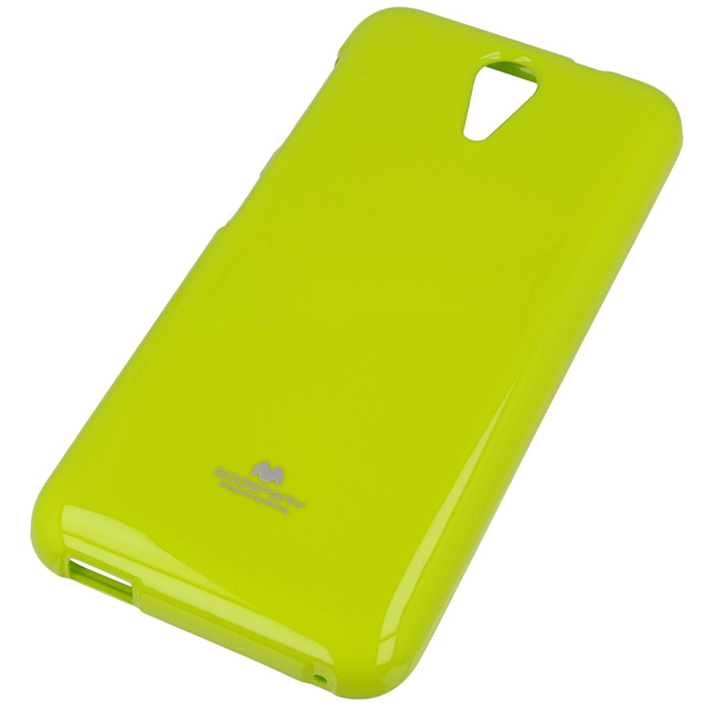 Pokrowiec etui silikonowe Mercury JELLY CASE limonkowy HTC Desire 620
