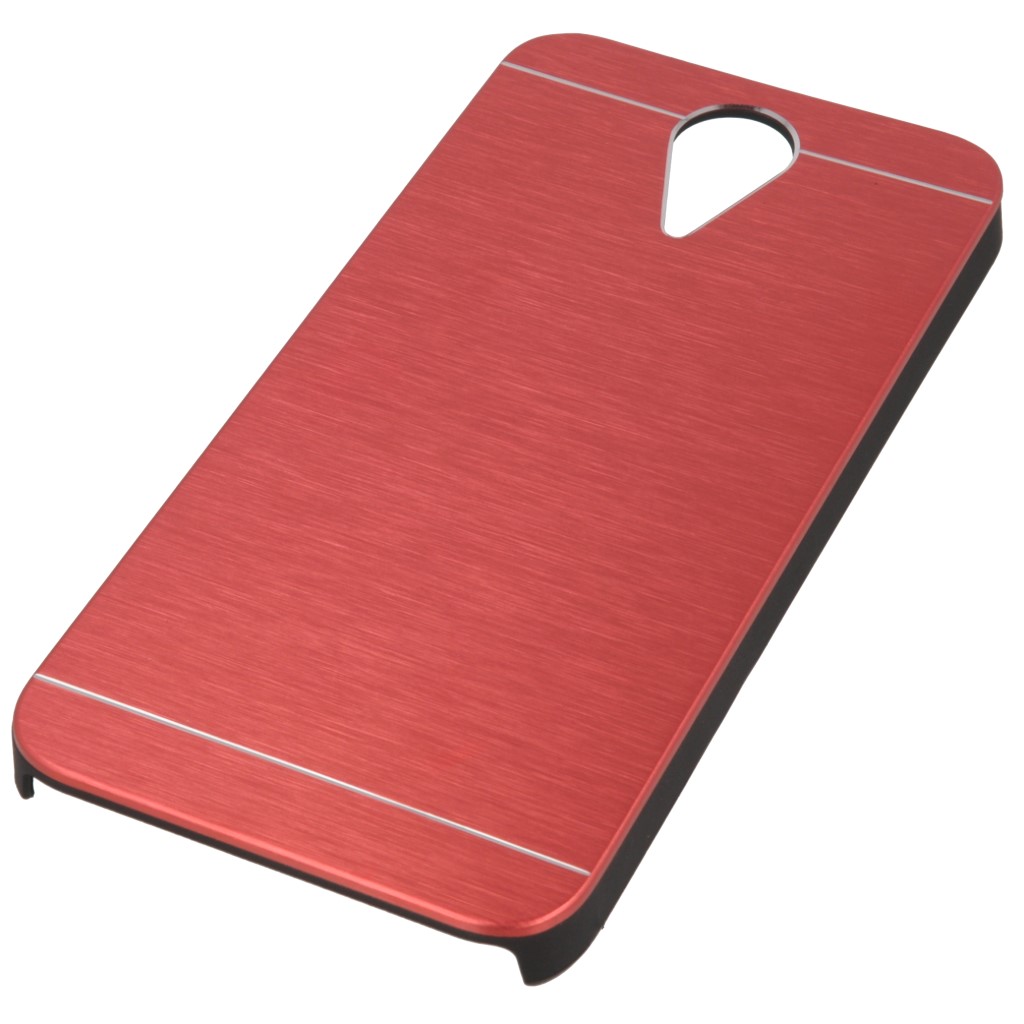 Pokrowiec etui Metal case czerwony HTC Desire 620