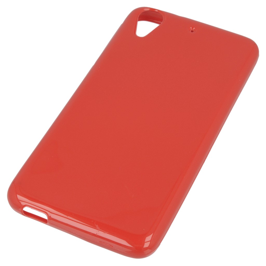 Pokrowiec silikonowe etui BACK CASE czerwone HTC Desire 626