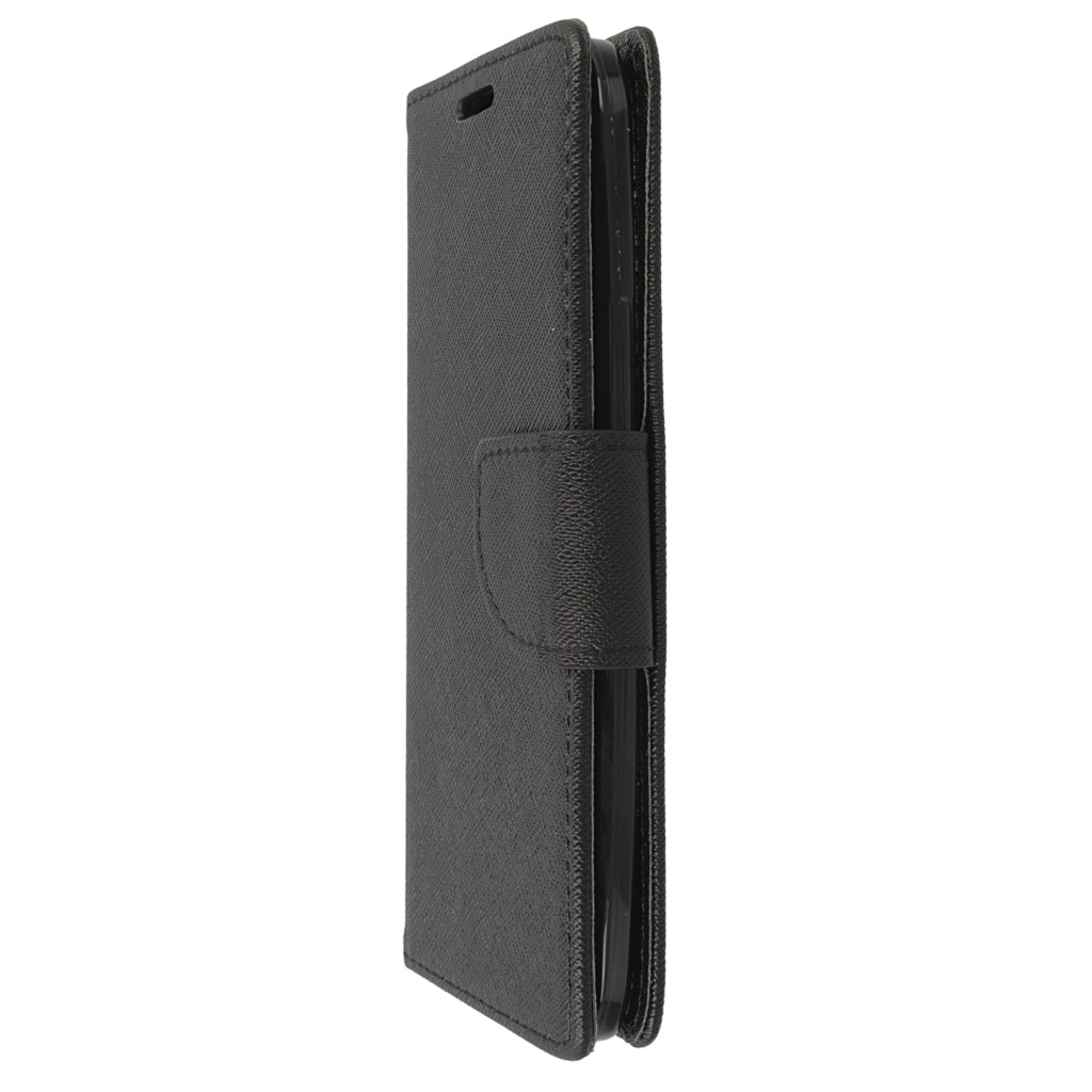 Pokrowiec etui z klapk na magnes Fancy Case czarne HTC One M10 / 6