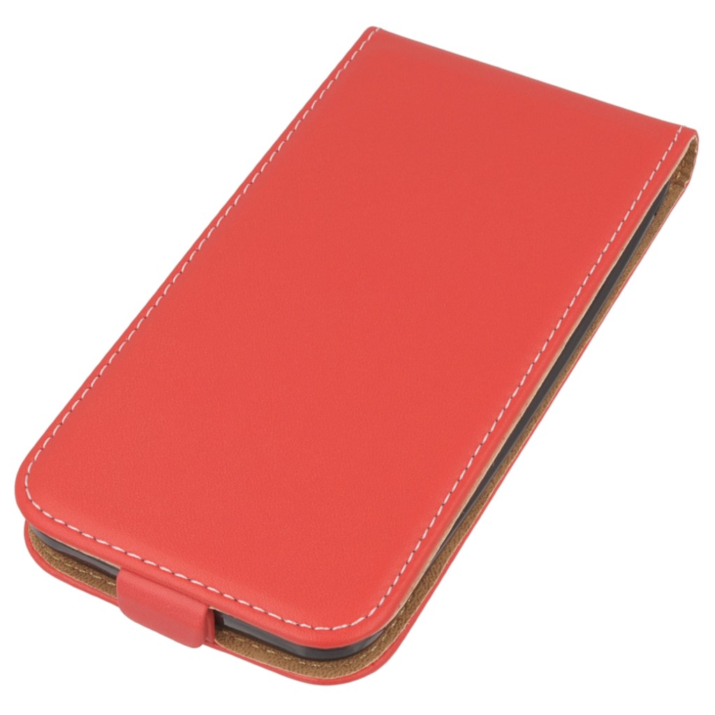 Pokrowiec z klapk na magnes Prestige Slim Flexi czerwony HTC One M10 / 2