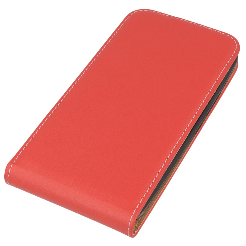 Pokrowiec z klapk na magnes Prestige Slim Flexi czerwony HTC One M10 / 3