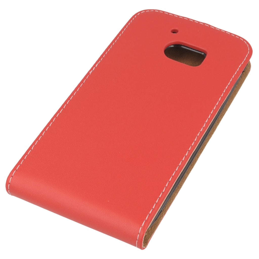 Pokrowiec z klapk na magnes Prestige Slim Flexi czerwony HTC One M10 / 4