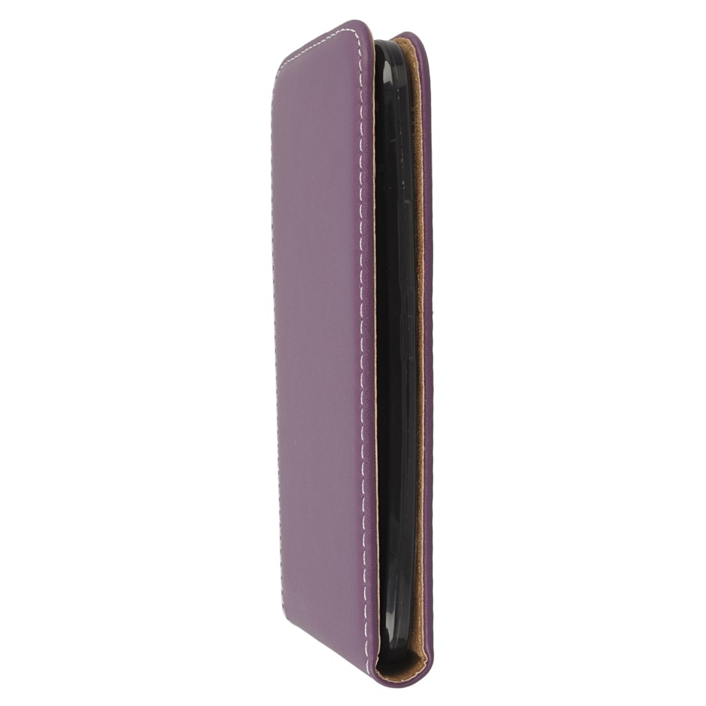 Pokrowiec z klapk na magnes Prestige Slim Flexi fioletowy HTC One M10 / 6