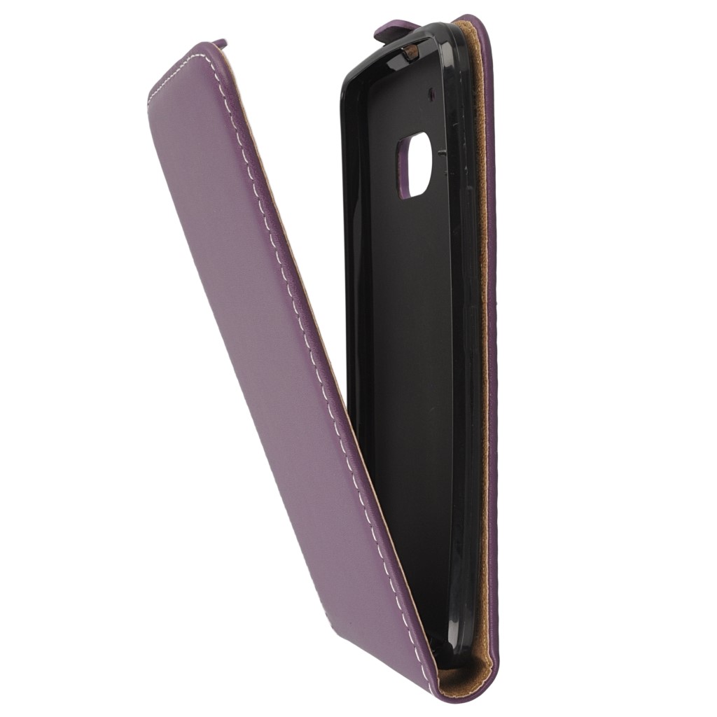Pokrowiec z klapk na magnes Prestige Slim Flexi fioletowy HTC One M10 / 7