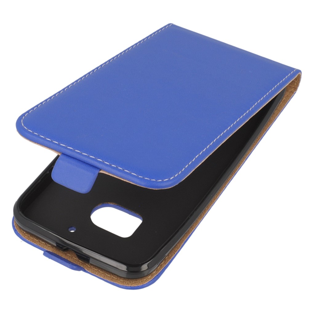 Pokrowiec z klapk na magnes Prestige Slim Flexi niebieski HTC One M10