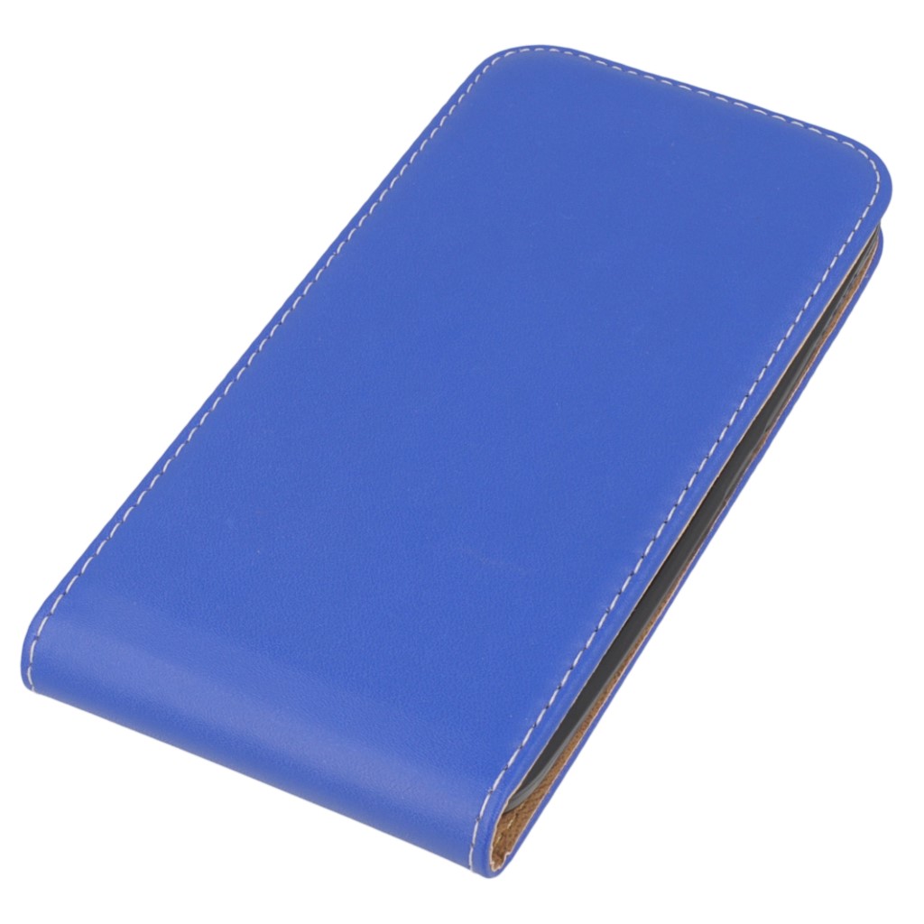 Pokrowiec z klapk na magnes Prestige Slim Flexi niebieski HTC One M10 / 3