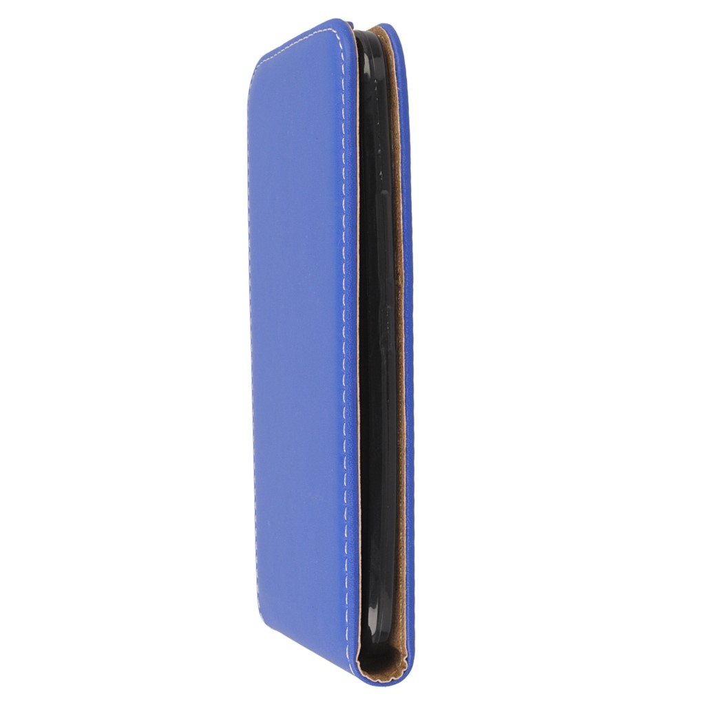 Pokrowiec z klapk na magnes Prestige Slim Flexi niebieski HTC One M10 / 6