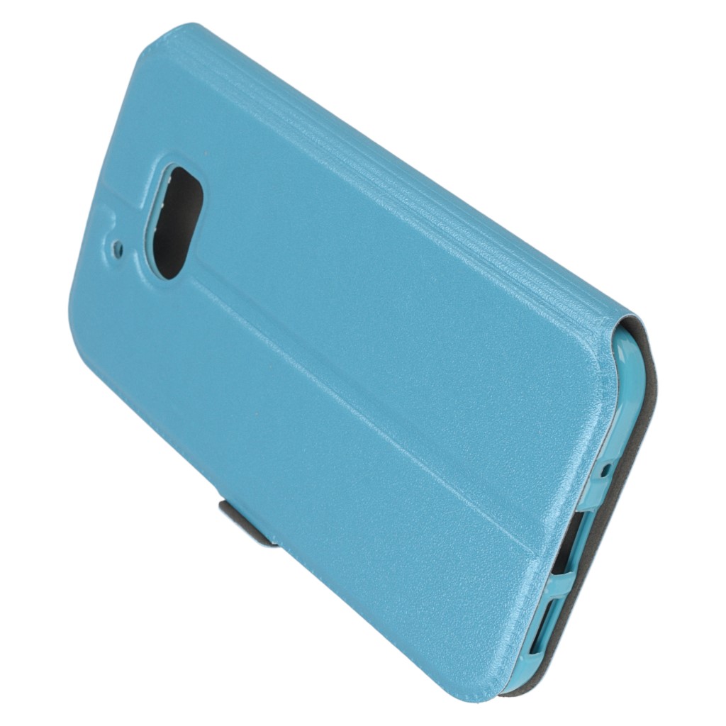 Pokrowiec etui Flexi Book niebieski HTC One M10 / 2
