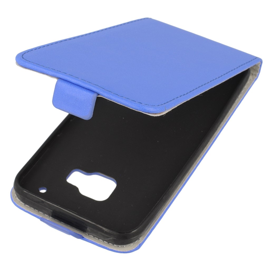 Pokrowiec z klapk na magnes Prestige Slim Flexi  niebieski HTC One M9 Prime CE