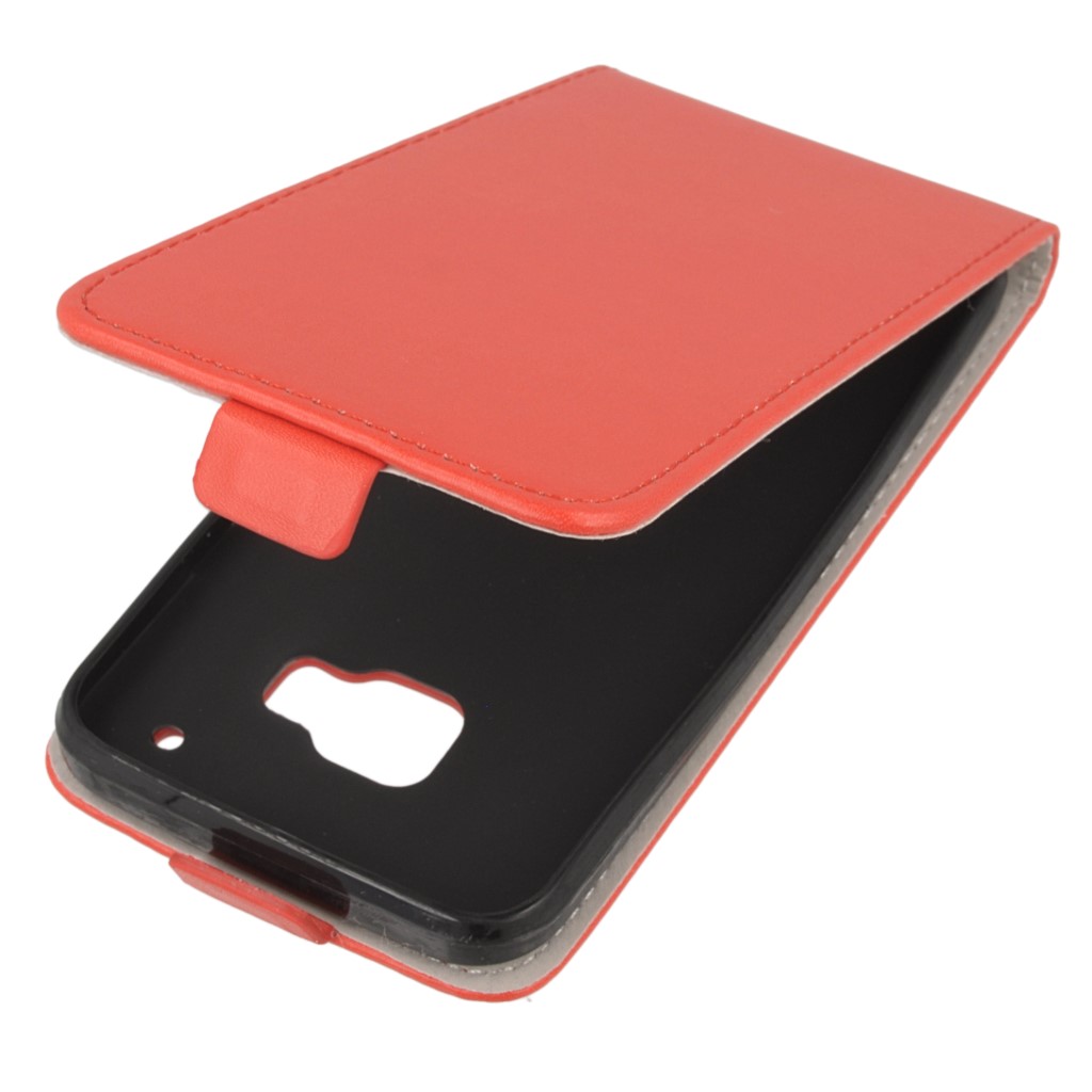 Pokrowiec z klapk na magnes Prestige Slim Flexi czerwony HTC One M9 Prime CE