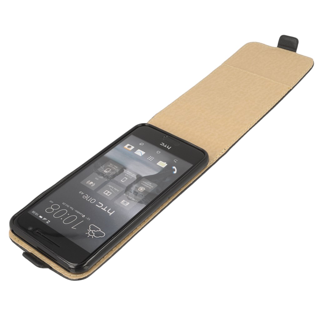 Pokrowiec z klapk na magnes Prestige Slim Flexi czarny HTC One A9 / 8