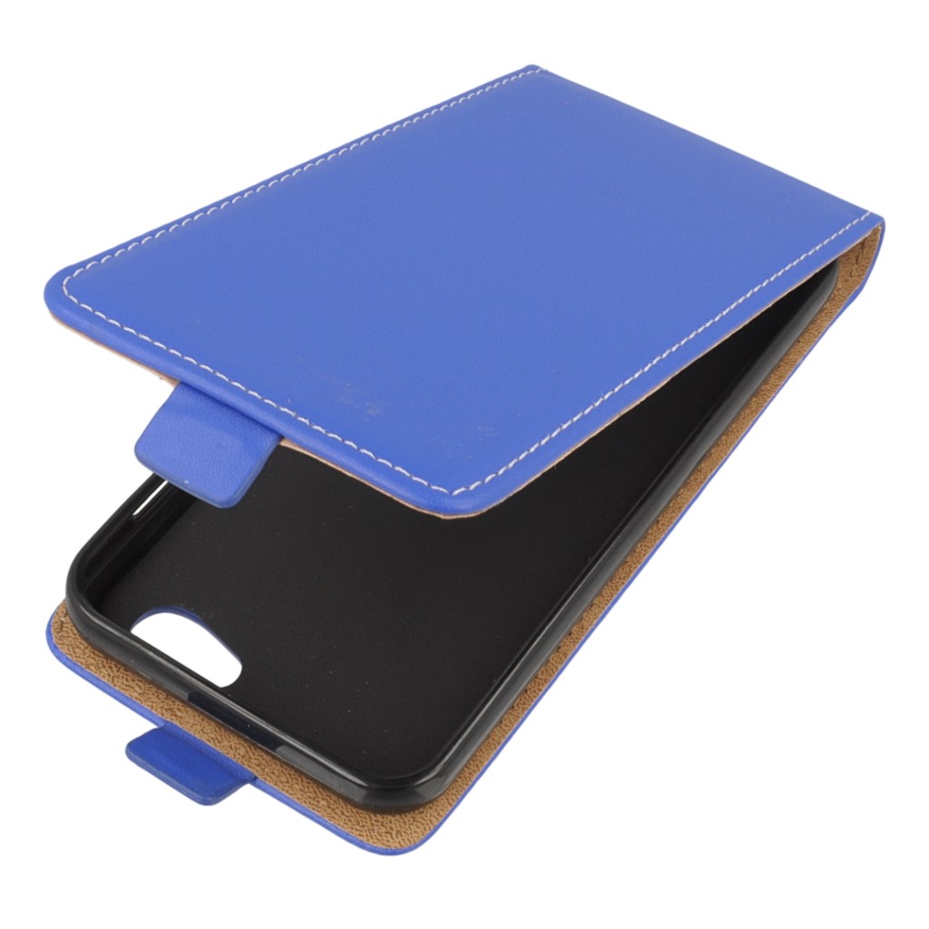 Pokrowiec z klapk na magnes Prestige Slim Flexi niebieski HTC One A9s