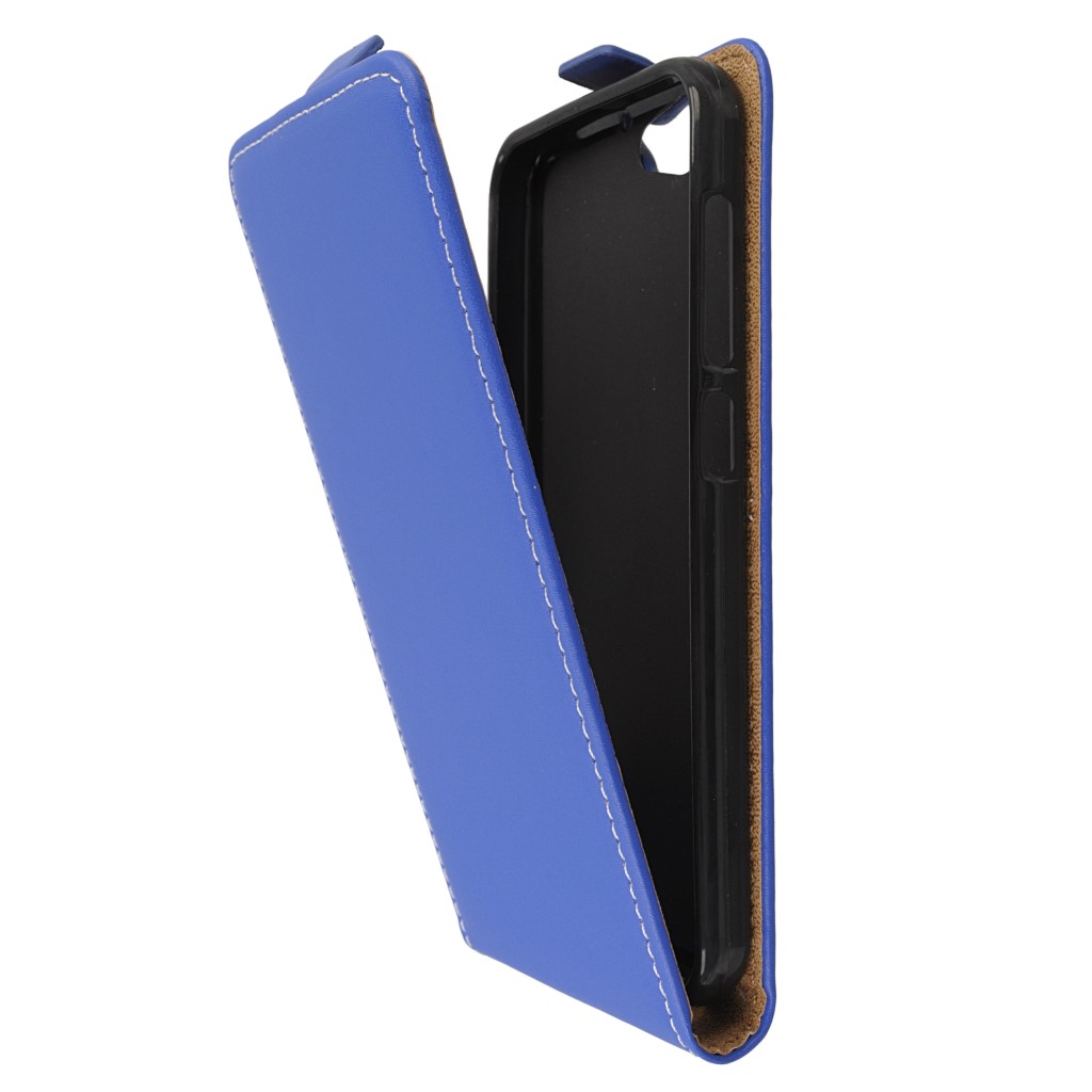Pokrowiec z klapk na magnes Prestige Slim Flexi niebieski HTC One A9s / 5