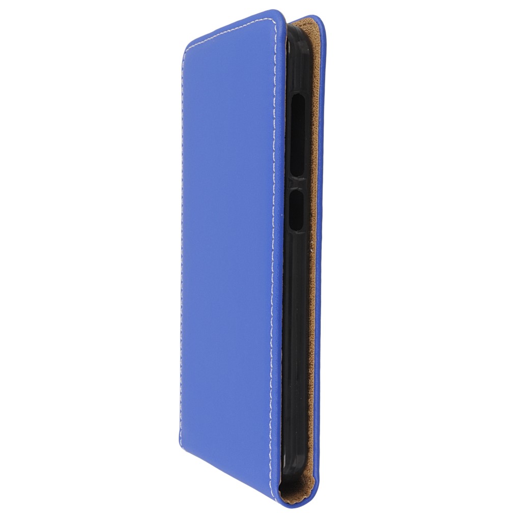 Pokrowiec z klapk na magnes Prestige Slim Flexi niebieski HTC One A9s / 6