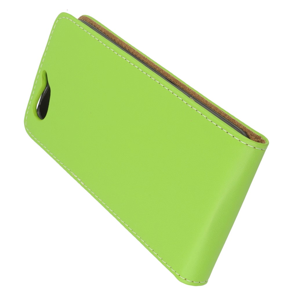Pokrowiec z klapk na magnes Prestige Slim Flexi zielony HTC One A9s / 4