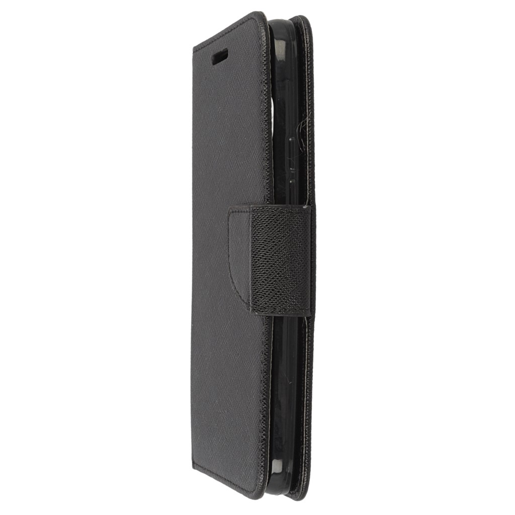 Pokrowiec etui z klapk na magnes Fancy Case czarne HTC One M9 Prime CE / 7