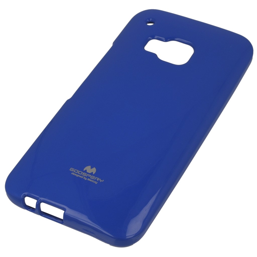 Pokrowiec etui silikonowe Mercury JELLY CASE niebieskie HTC One M9 Prime CE