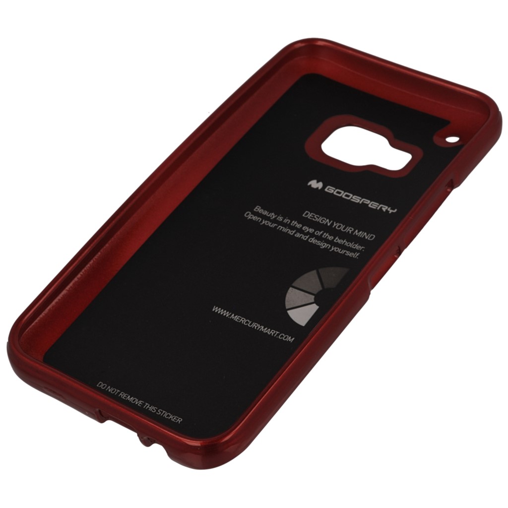 Pokrowiec etui silikonowe Mercury JELLY CASE czerwone HTC One M9 Prime CE / 3