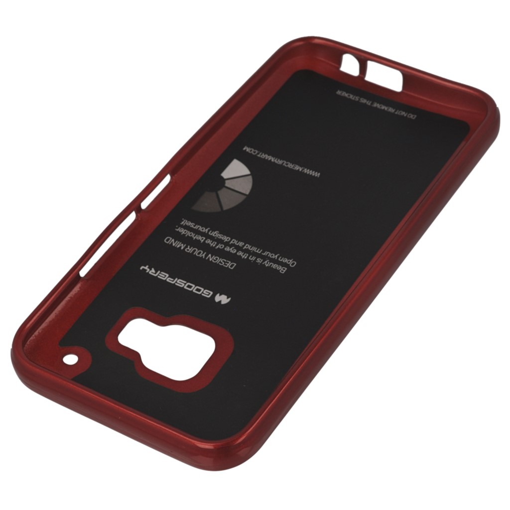 Pokrowiec etui silikonowe Mercury JELLY CASE czerwone HTC One M9 Prime CE / 4