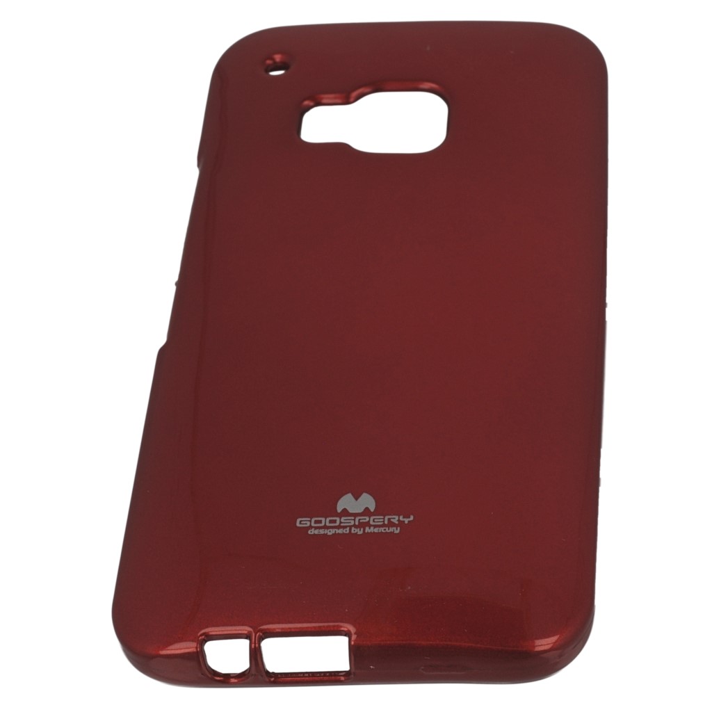 Pokrowiec etui silikonowe Mercury JELLY CASE czerwone HTC One M9 Prime CE / 5