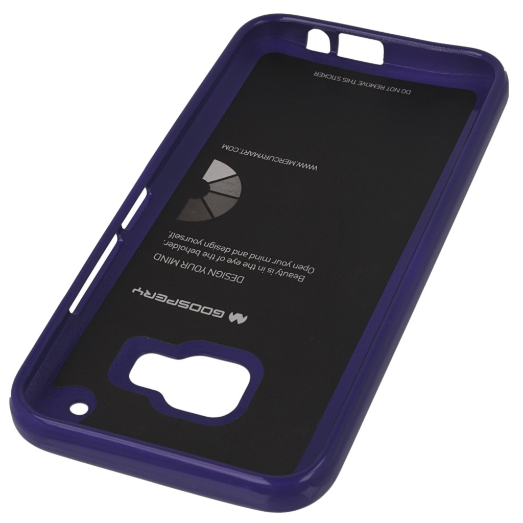 Pokrowiec etui silikonowe Mercury JELLY CASE fioletowy HTC One M8 / 4