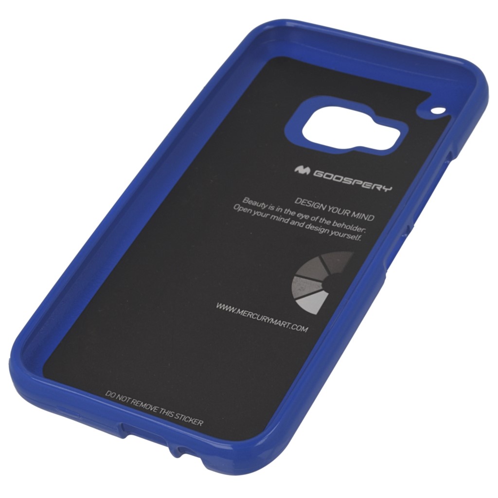 Pokrowiec etui silikonowe Mercury JELLY CASE niebieskie HTC One M9 Prime CE / 3