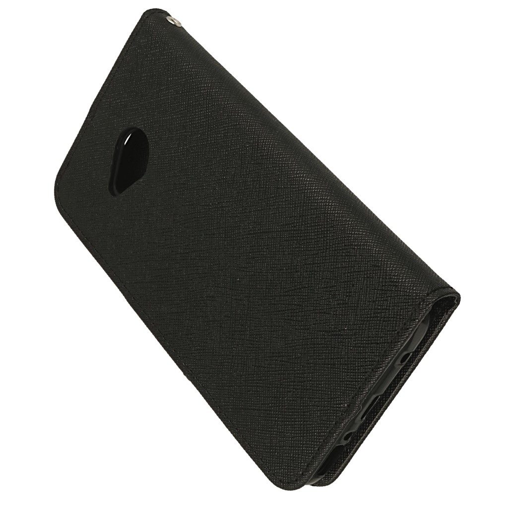 Pokrowiec etui z klapk na magnes Fancy Case czarne HTC U11 Life / 5