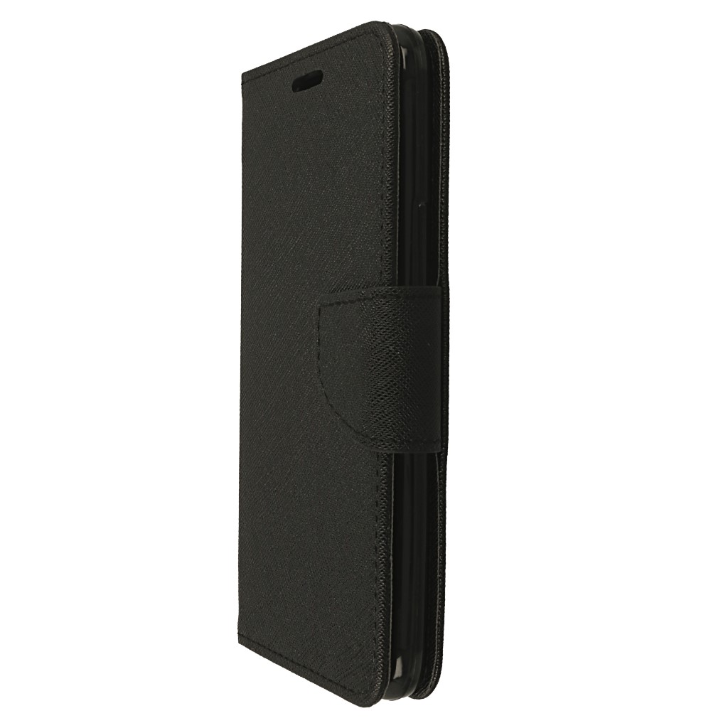Pokrowiec etui z klapk na magnes Fancy Case czarne HTC U11 Life / 6