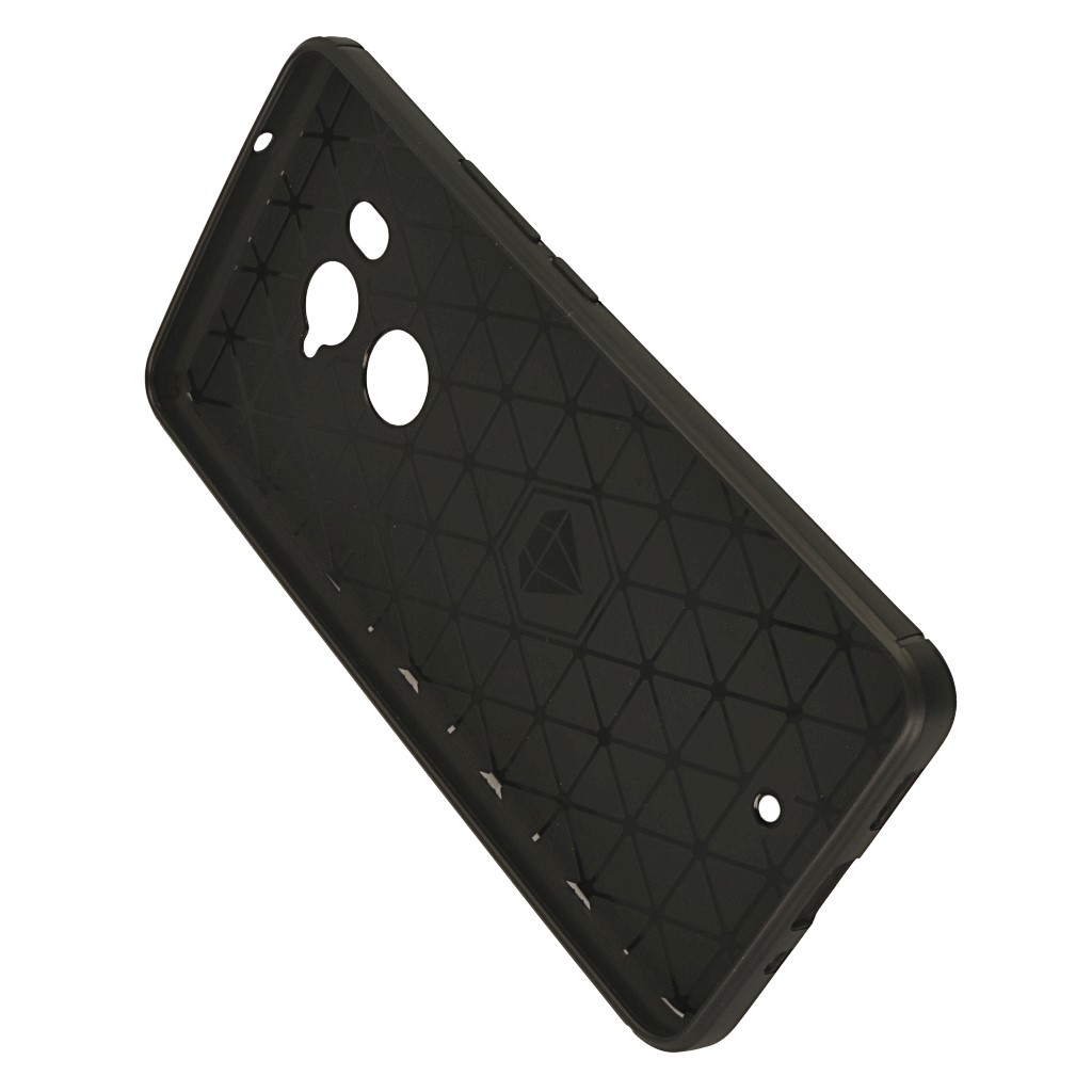 Pokrowiec etui pancerne Karbon Case czarne HTC U11 Plus / 3