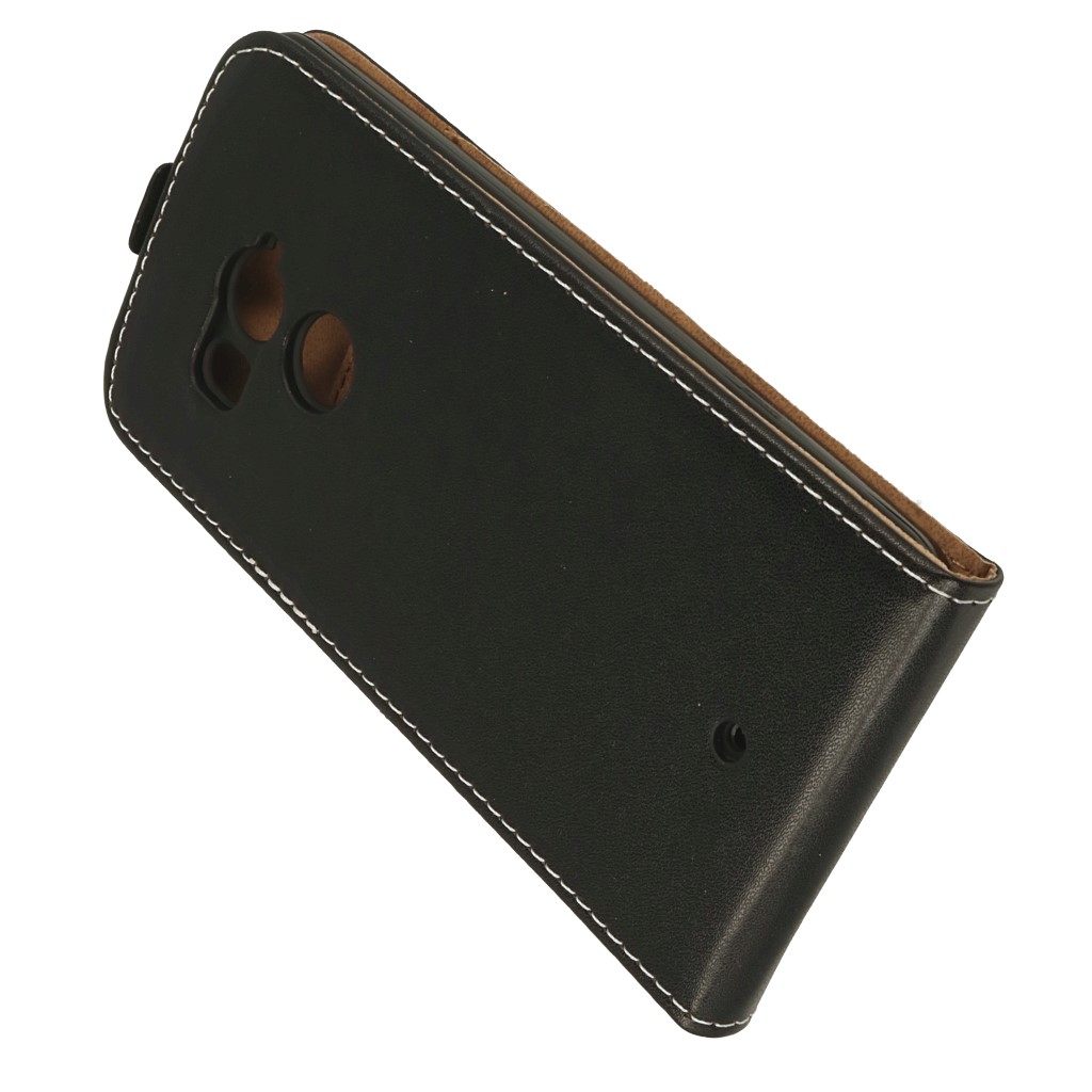 Pokrowiec z klapk na magnes Prestige Slim Flexi czarny HTC U11 Plus / 4