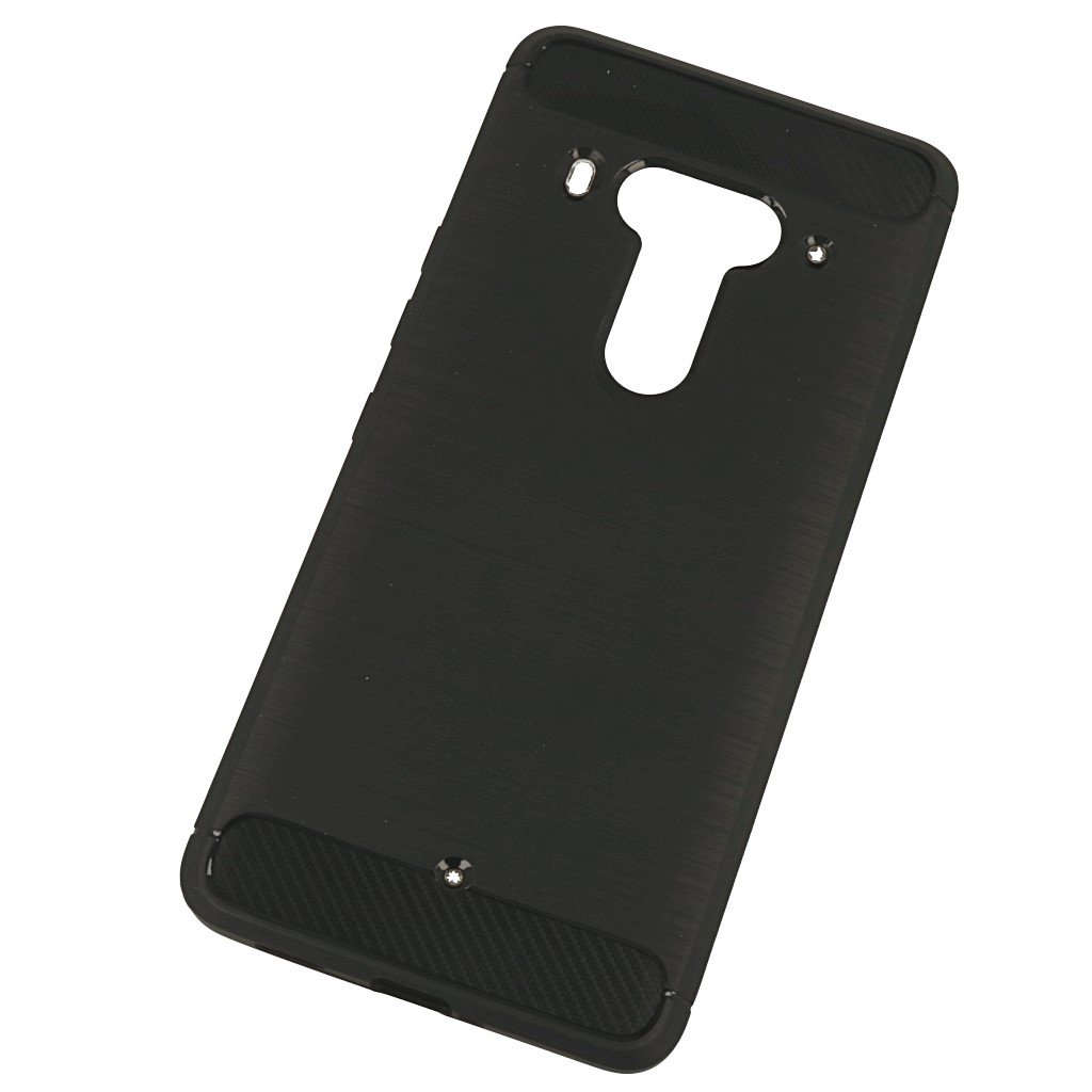 Pokrowiec etui pancerne Karbon Case czarne HTC U12+