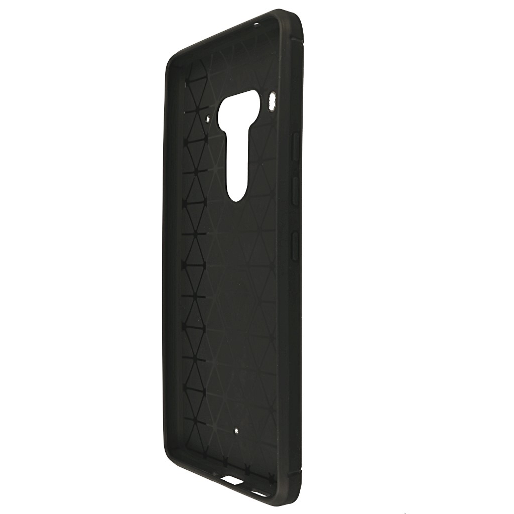 Pokrowiec etui pancerne Karbon Case czarne HTC U12+ / 6