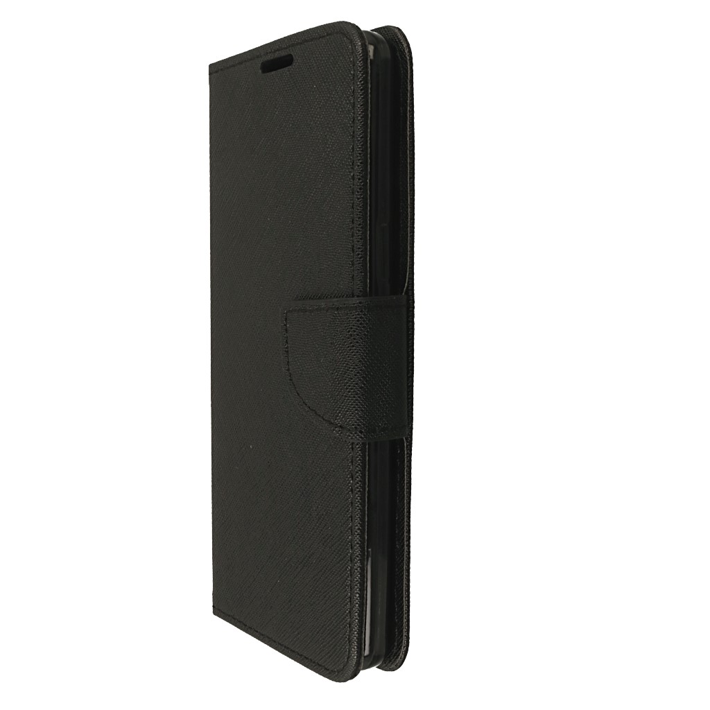 Pokrowiec etui z klapk na magnes Fancy Case czarne HTC U12+ / 6