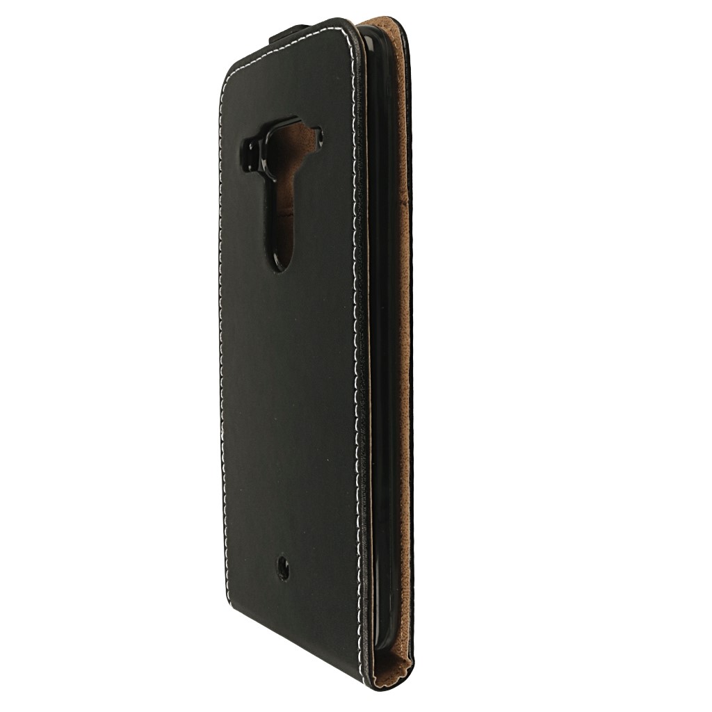 Pokrowiec z klapk na magnes Prestige Slim Flexi czarny HTC U12+ / 5
