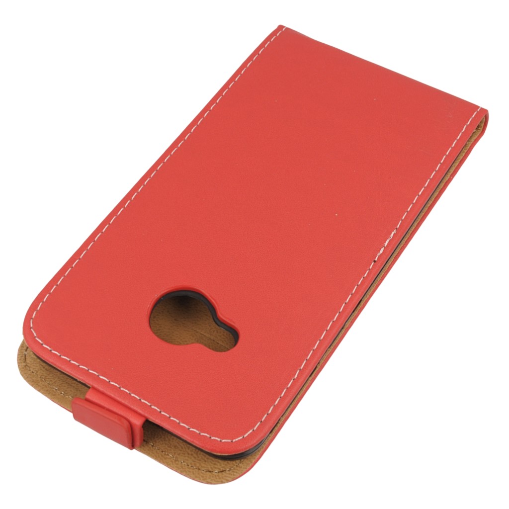 Pokrowiec z klapk na magnes Prestige Slim Flexi czerwony HTC U Play / 3