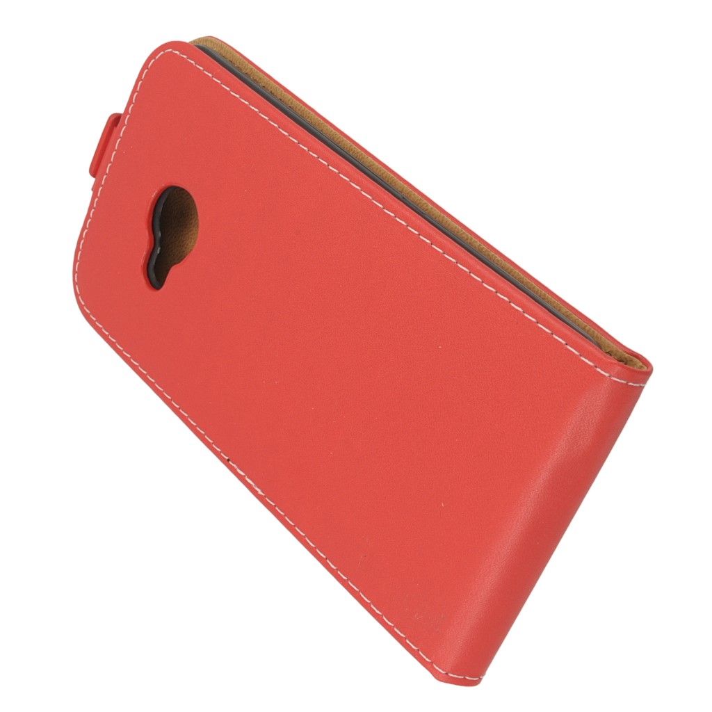 Pokrowiec z klapk na magnes Prestige Slim Flexi czerwony HTC U Play / 4