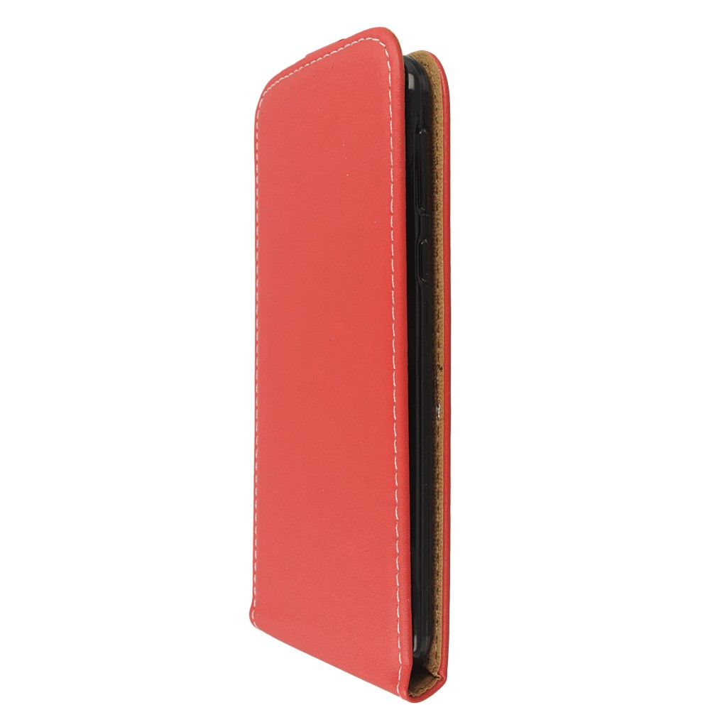 Pokrowiec z klapk na magnes Prestige Slim Flexi czerwony HTC U Play / 5