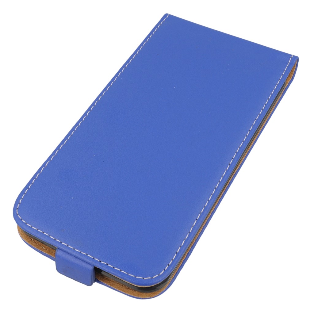 Pokrowiec z klapk na magnes Prestige Slim Flexi niebieski HTC U Play / 2