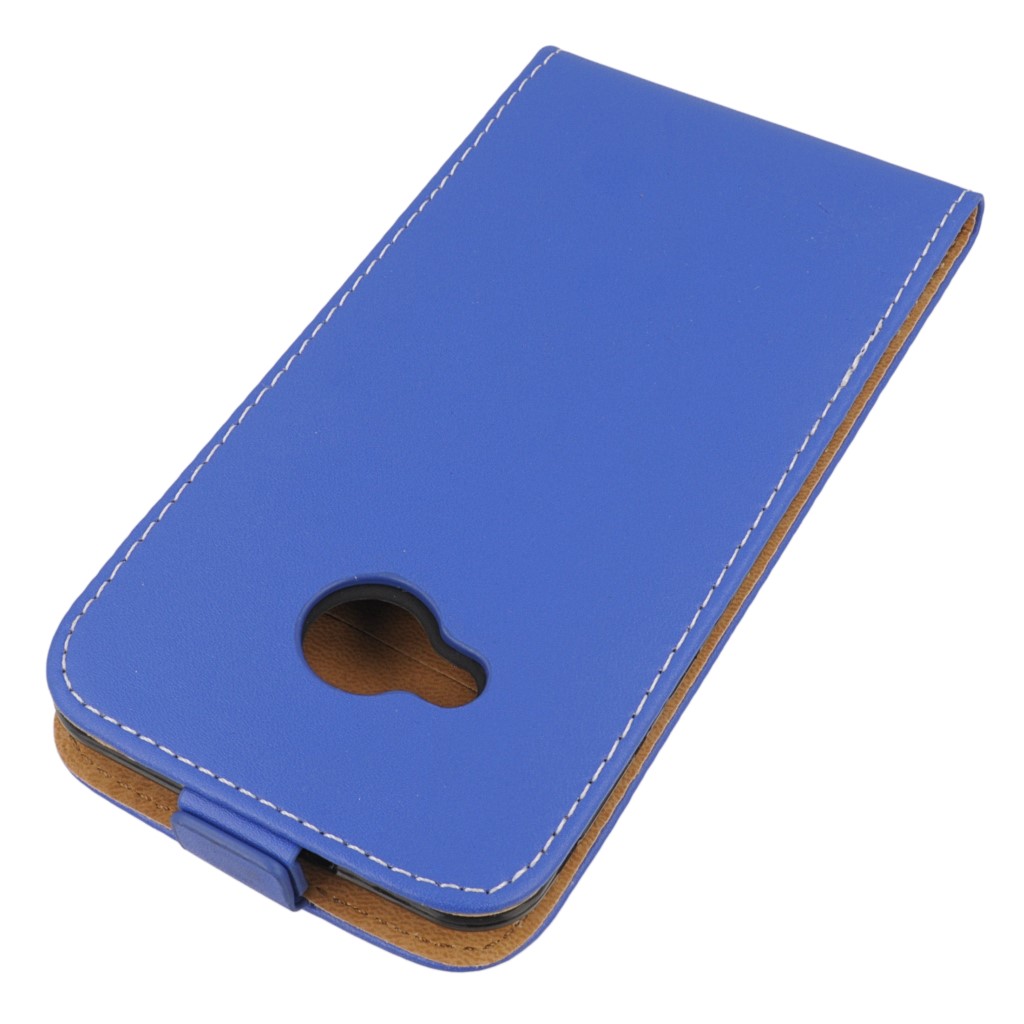 Pokrowiec z klapk na magnes Prestige Slim Flexi niebieski HTC U Play / 3