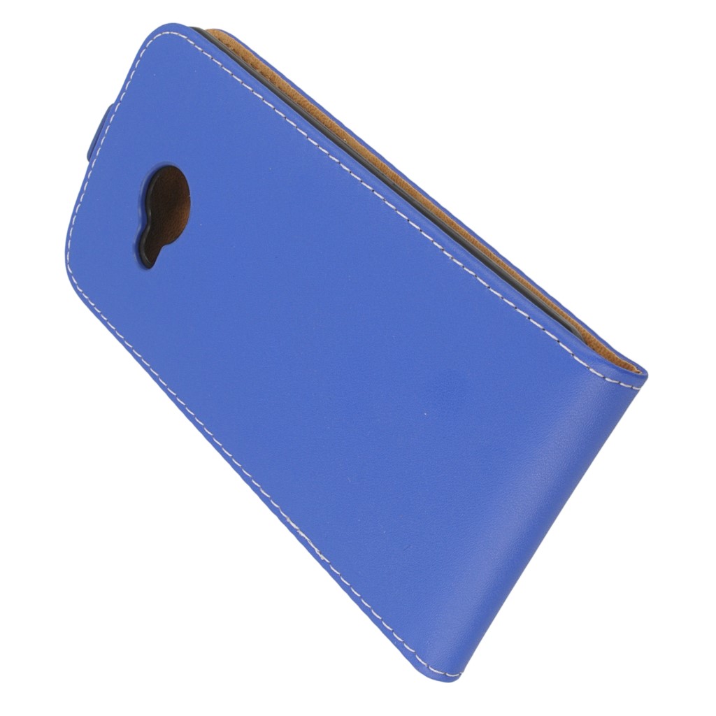 Pokrowiec z klapk na magnes Prestige Slim Flexi niebieski HTC U Play / 4