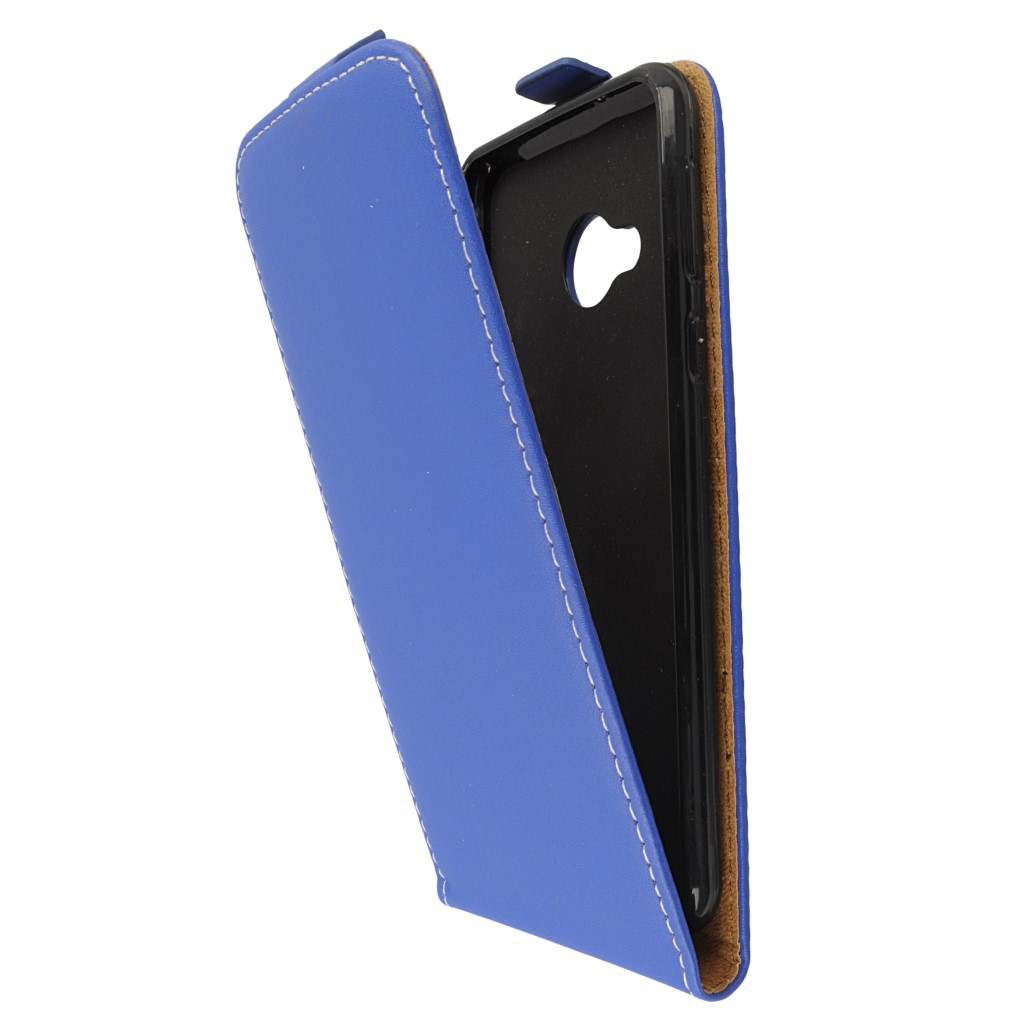 Pokrowiec z klapk na magnes Prestige Slim Flexi niebieski HTC U Play / 5