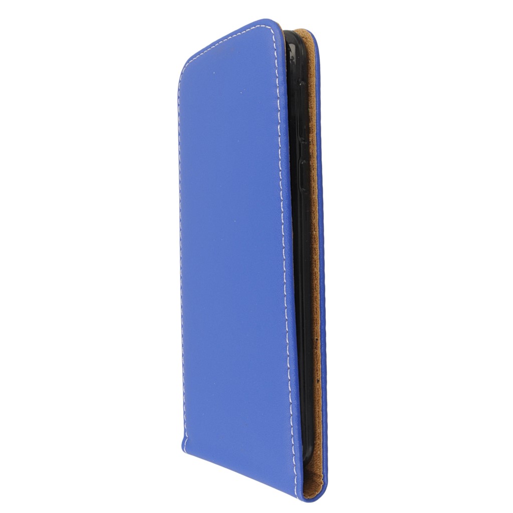Pokrowiec z klapk na magnes Prestige Slim Flexi niebieski HTC U Play / 6