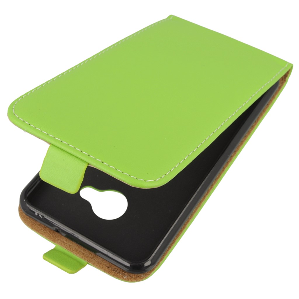 Pokrowiec z klapk na magnes Prestige Slim Flexi zielony HTC U Play