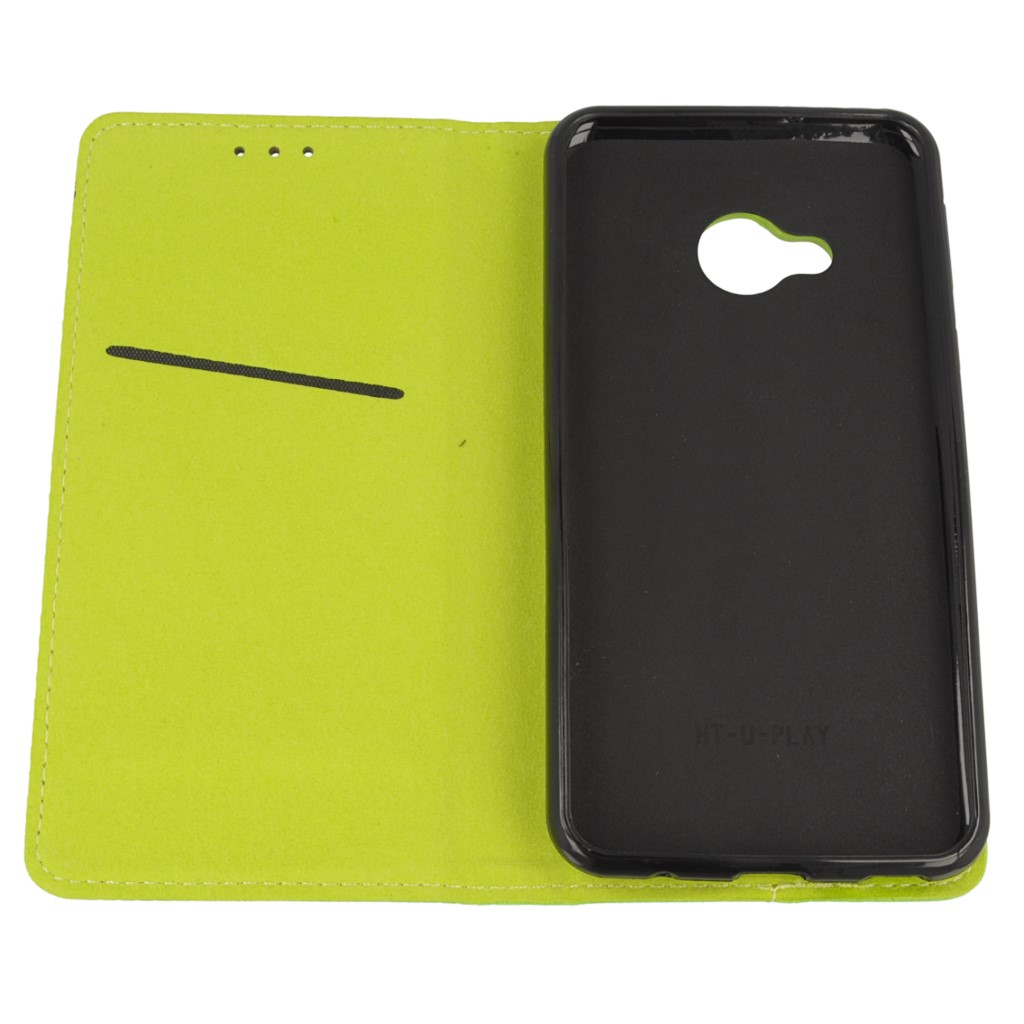 Pokrowiec etui z klapk Magnet Book zielone HTC U Play / 7