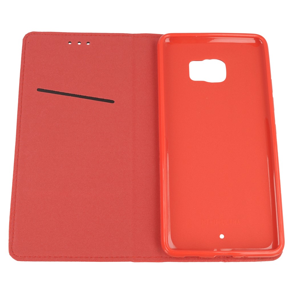 Pokrowiec etui z klapk Magnet Book czerwone HTC U Ultra / 9