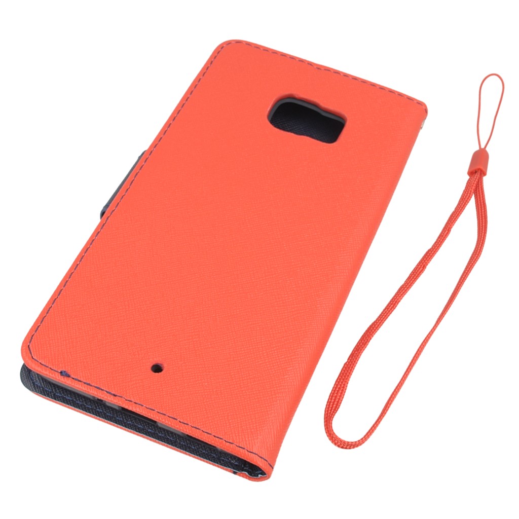 Pokrowiec etui z klapk na magnes Fancy Case czerwono-granatowe HTC U Ultra / 3